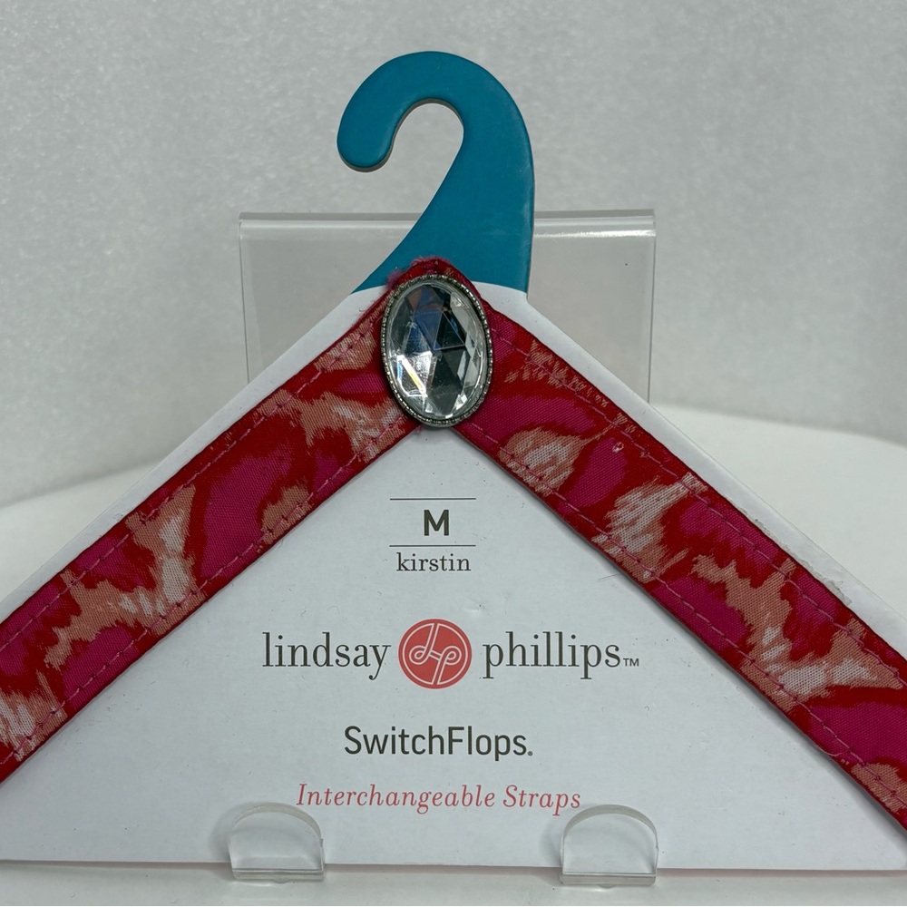 Lindsay Phillips Pink and Red Interchangeable Straps Size M 7/8